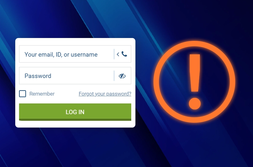 1XBet Possible Troubles While Logging In